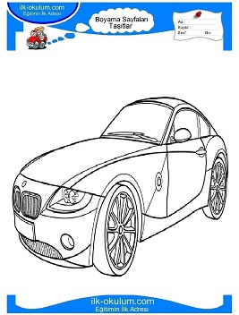 Çocuklar İçin Bmw Boyama Sayfaları 
